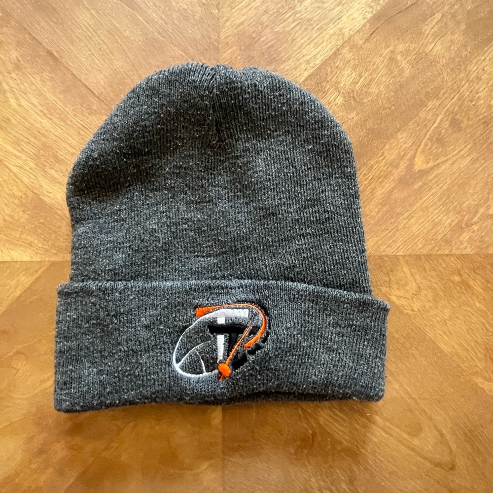 Port & Company Gray Knit Beanie – Team Trouble Logo